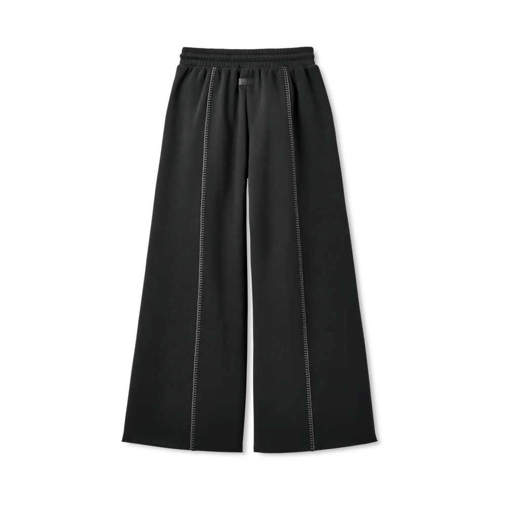 Women's Mid-Rise Extra Wide-Leg Fleece Pants - Green