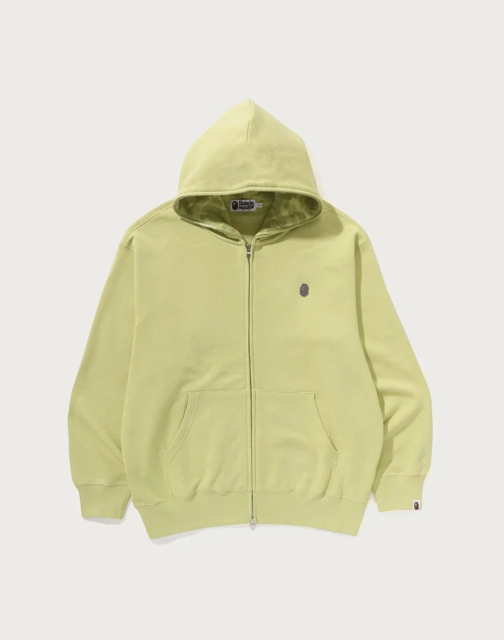 Men's Relaxed Cotton Zip Hoodie - Green