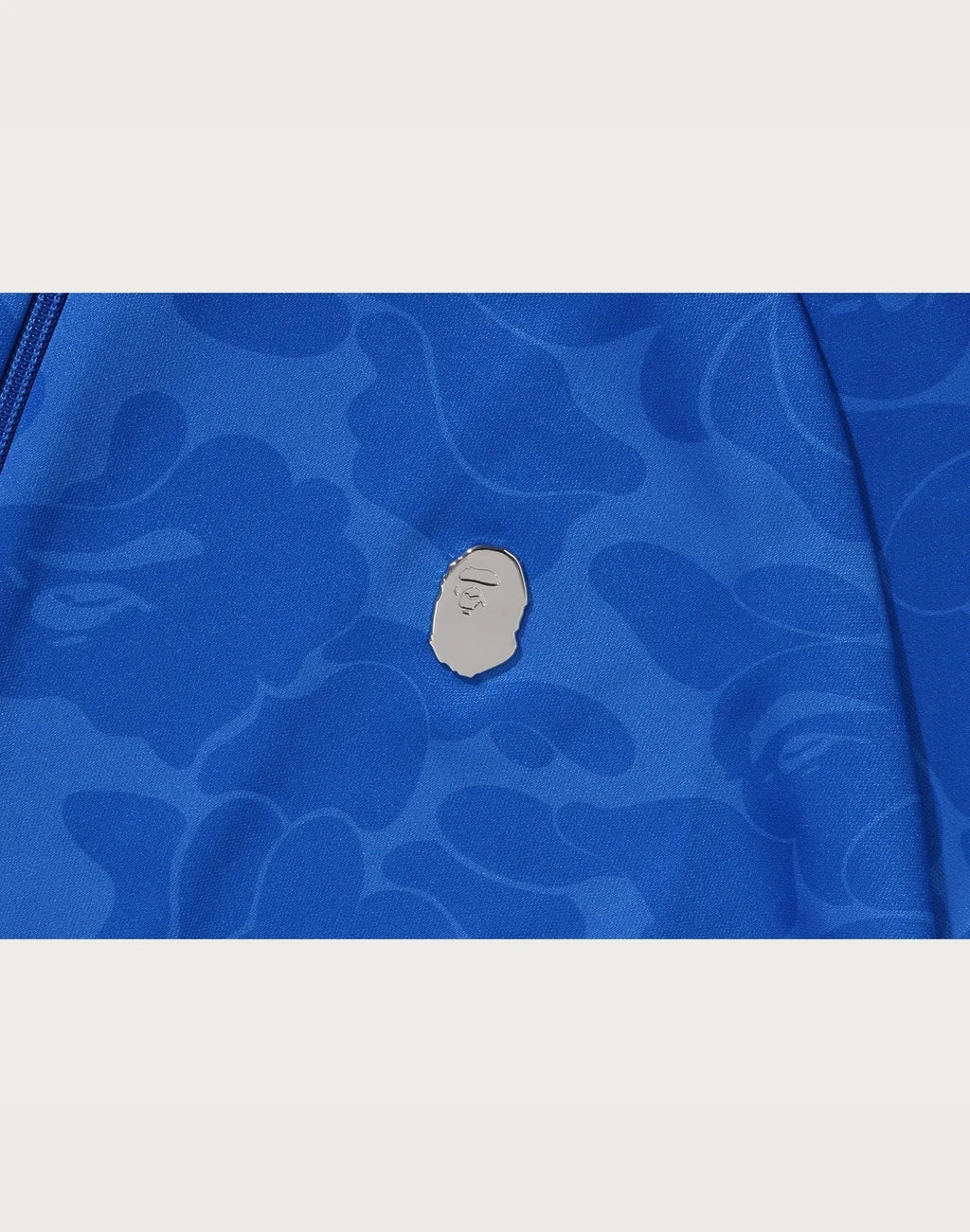 Relaxed Full-Zip Cotton Hoodie - Blue