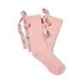 Women's Ribbed Bow Crew Socks - Black