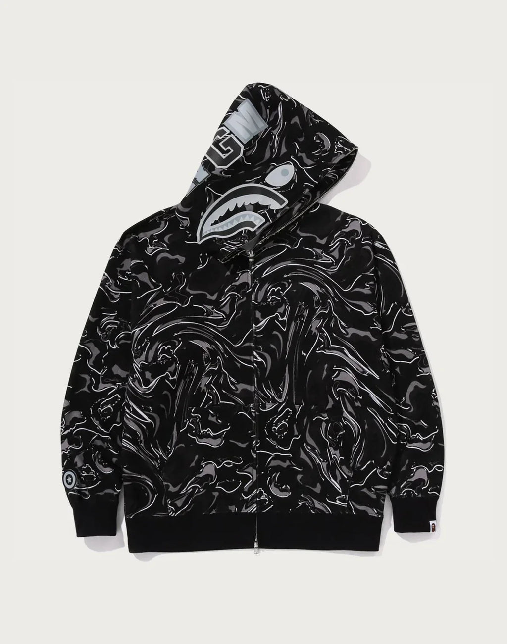 Relaxed Full-Zip Cotton Hoodie - Green