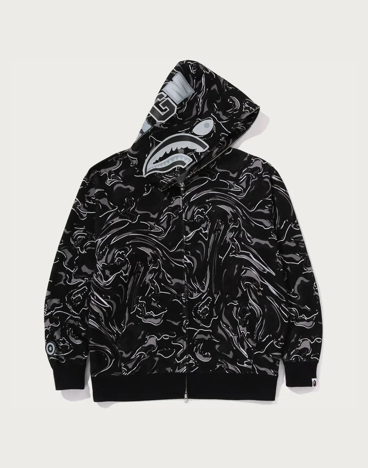 Relaxed Full-Zip Cotton Hoodie - Green