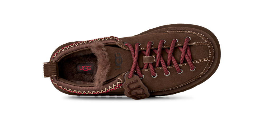 Women's Suede Lace-Up Platform Slipper - Sand
