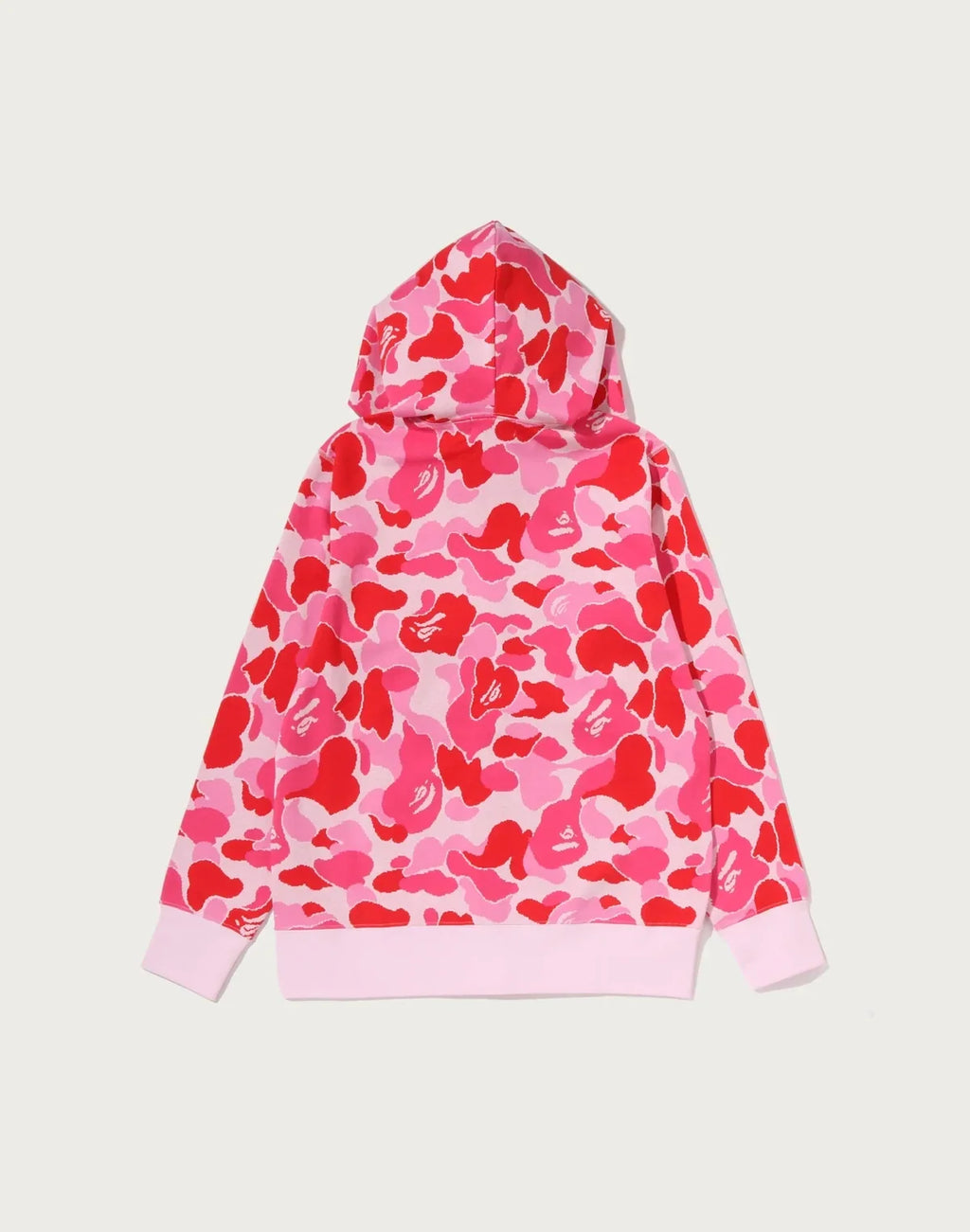 Men's Jacquard Full-Zip Hoodie - Pink