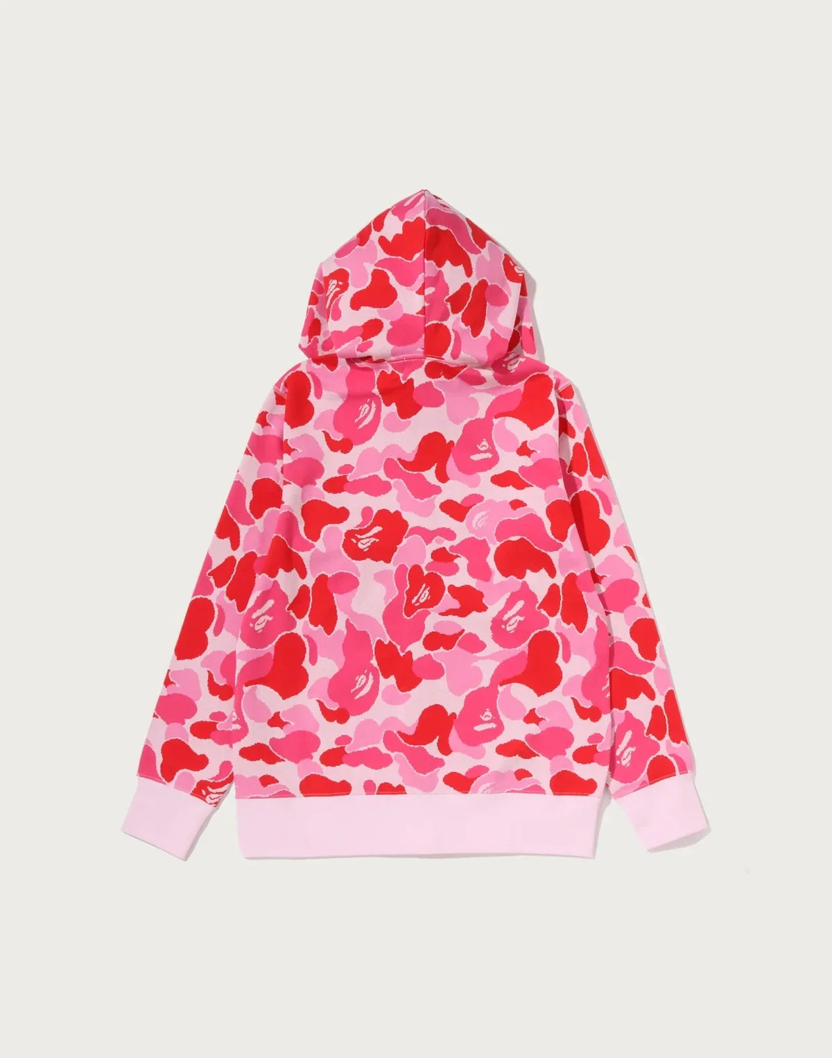 Men's Jacquard Full-Zip Hoodie - Pink