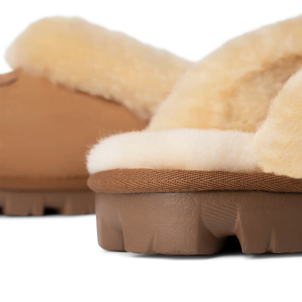 Women's Sheepskin Mule Slipper - Black
