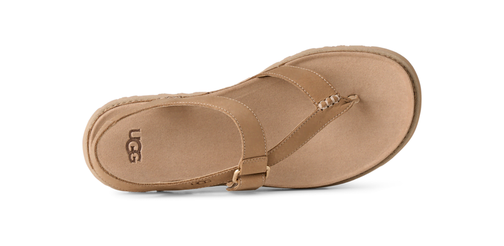Women's Asymmetrical Toe-Post Sandal - Black