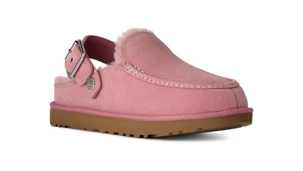 Women's Suede Adjustable-Strap Clog - Dusty Orchid