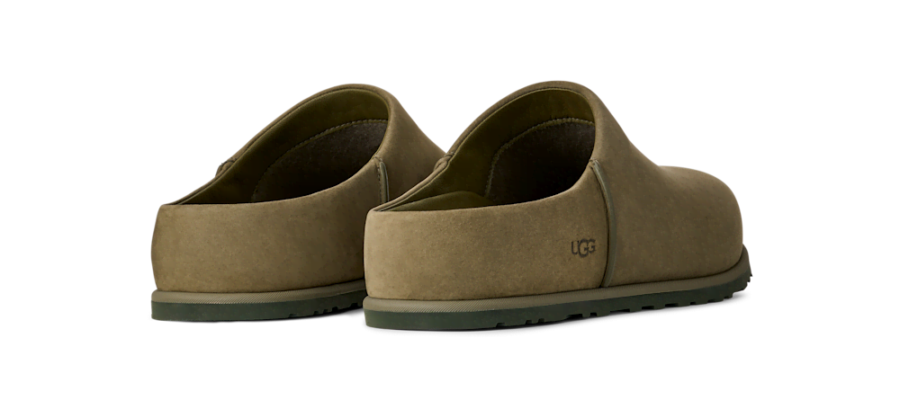Men's Waterproof Nubuck Slip-On Clog - Olive