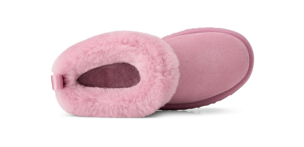 Women's Suede Platform Slipper - Orchid