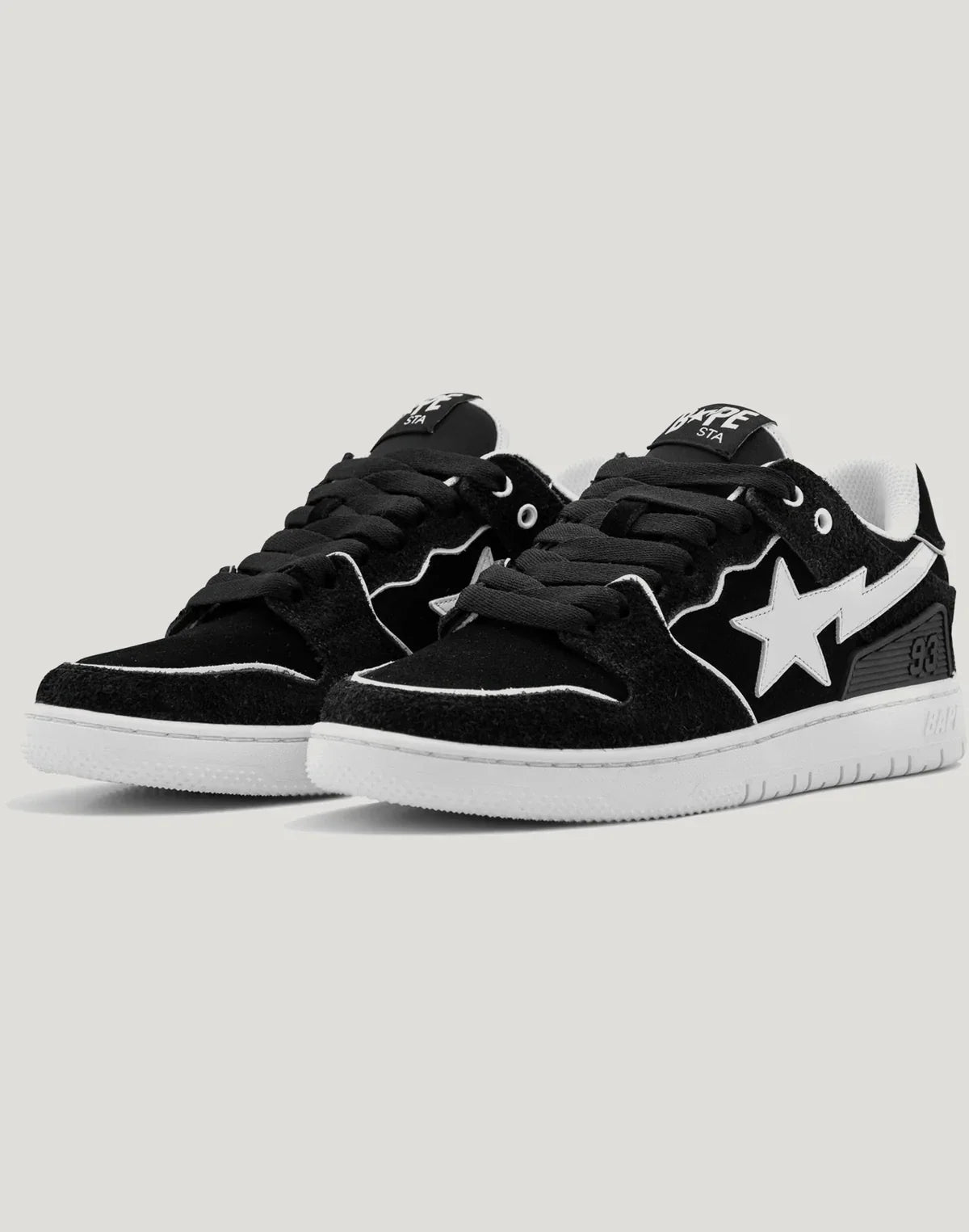 Men's Leather Low Top Sneakers - Red