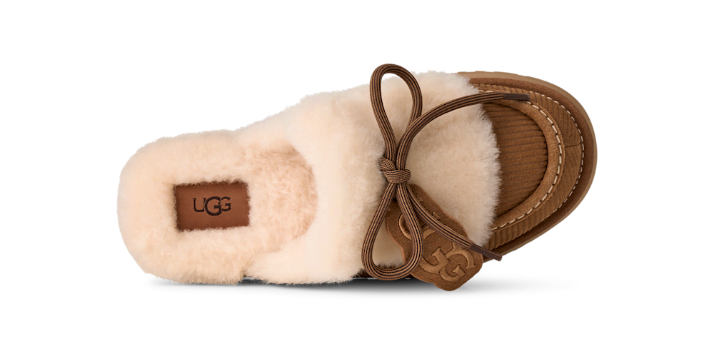 Women's Suede Platform Slipper - Chestnut
