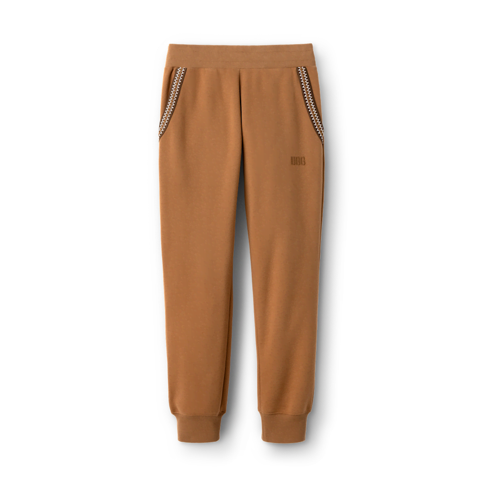 Men's Cotton Blend Drawstring Joggers - Purple