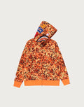Camo Full-Zip Fleece Hoodie - Orange