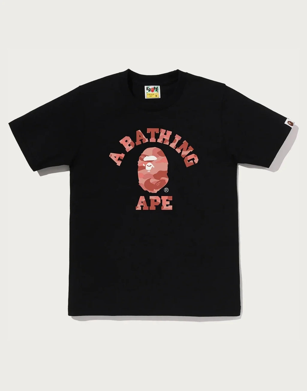 Women's Camo Graphic T-Shirt - Black Pink
