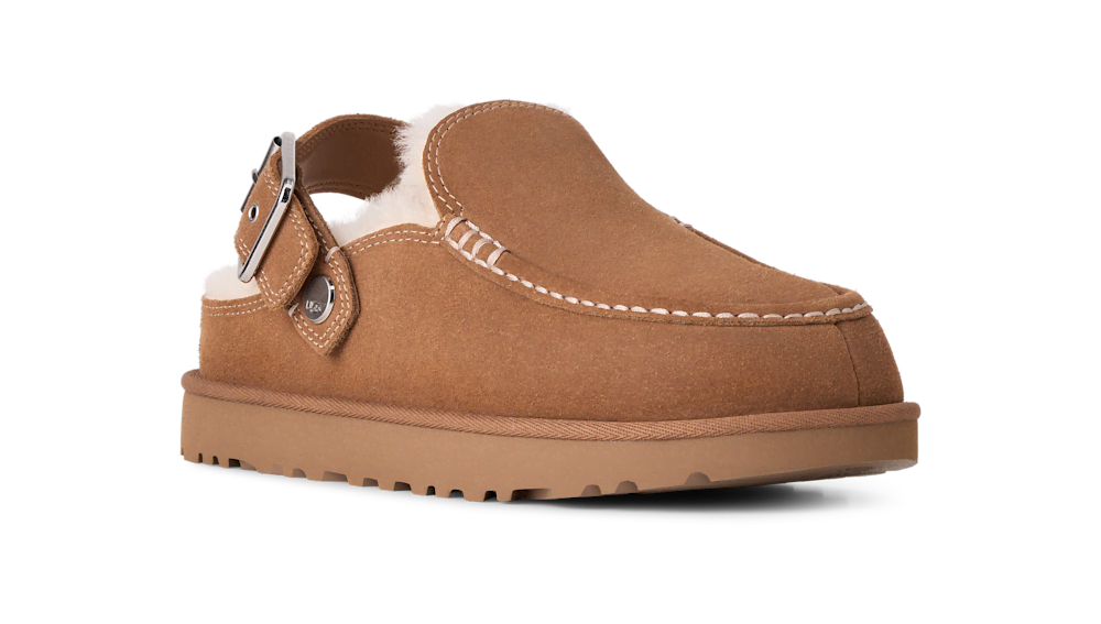 Women's Suede Adjustable-Strap Clog - Dusty Orchid