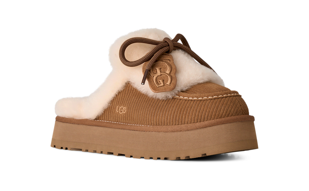 Women's Suede Platform Slipper - Chestnut