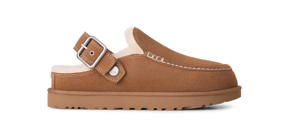 Women's Suede Adjustable-Strap Clog - Dusty Orchid