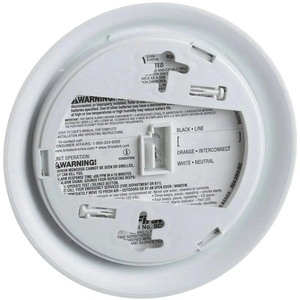 BRK Hardwired Smoke And Carbon Monoxide Detector 2 Pack With 9-Volt Battery Backup - 2X-SC9120B