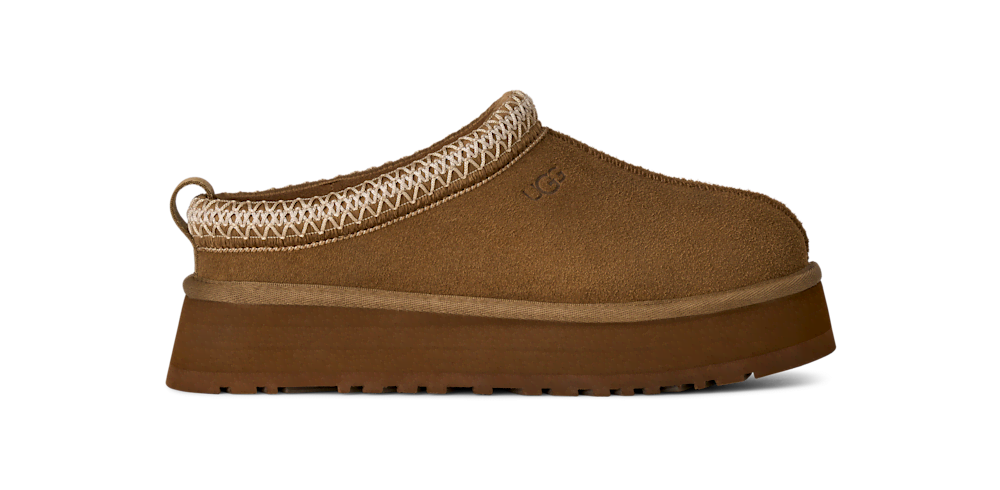 Women's Suede Platform Slipper - Bronze