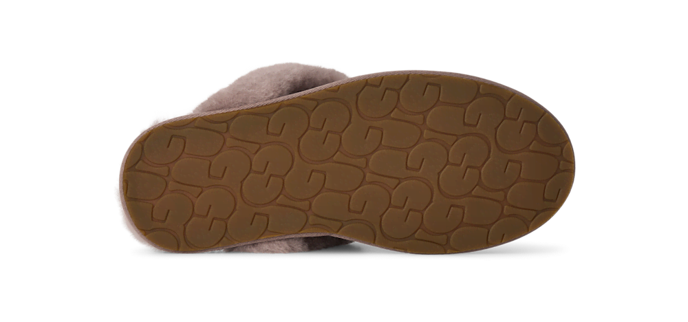 Women's Suede Sheepskin Slide Slipper - Espresso