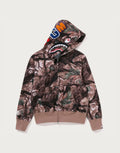 Camo Full-Zip Cotton Hoodie - White
