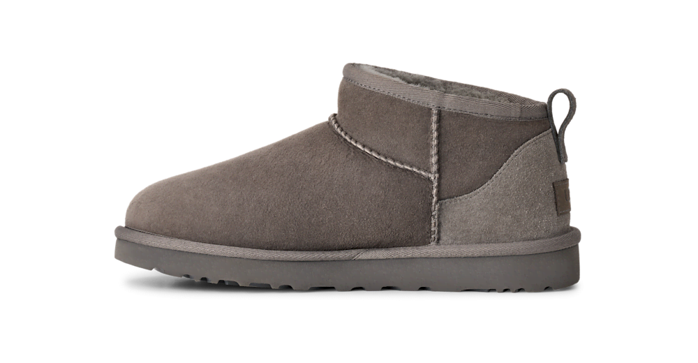 Women's Ultra-Short Sheepskin Boot - Grey