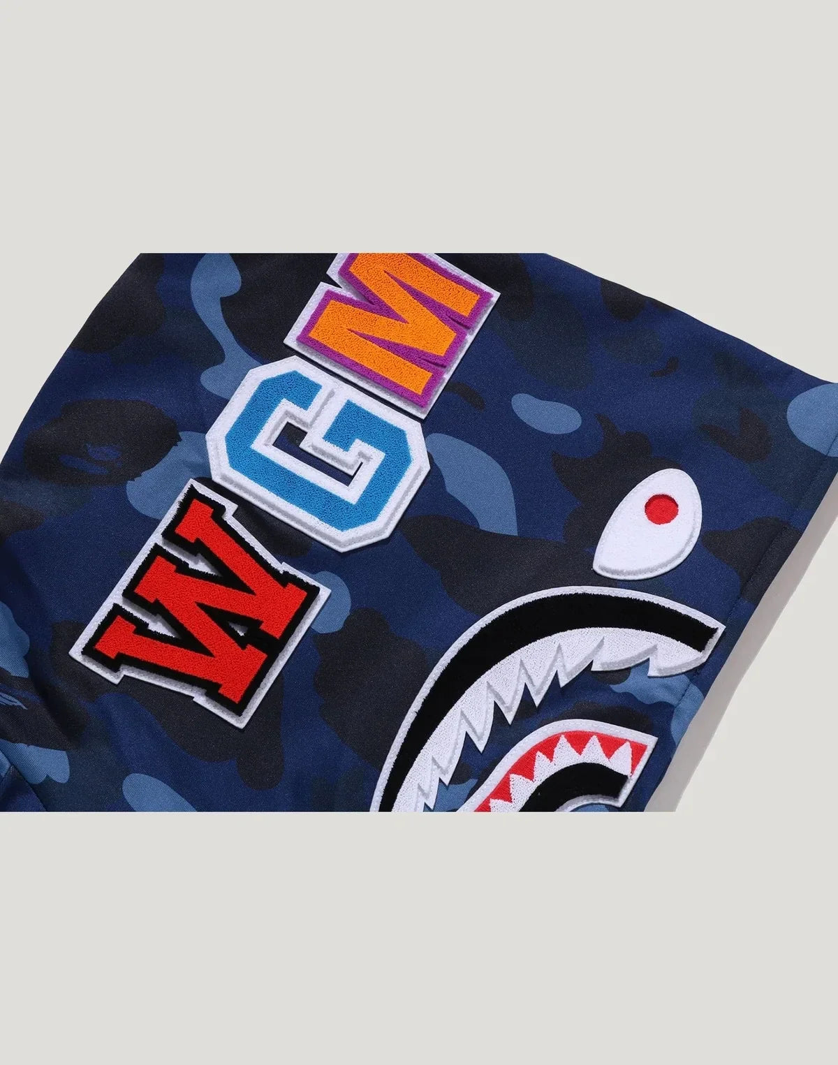 Camo Hooded Track Jacket - Purple