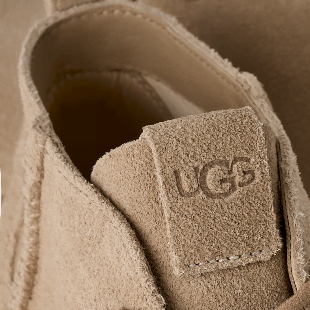 Women's Leather Lace-Up Boot - Sand