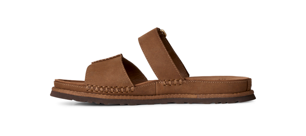 Women's Adjustable Leather Slide Sandal