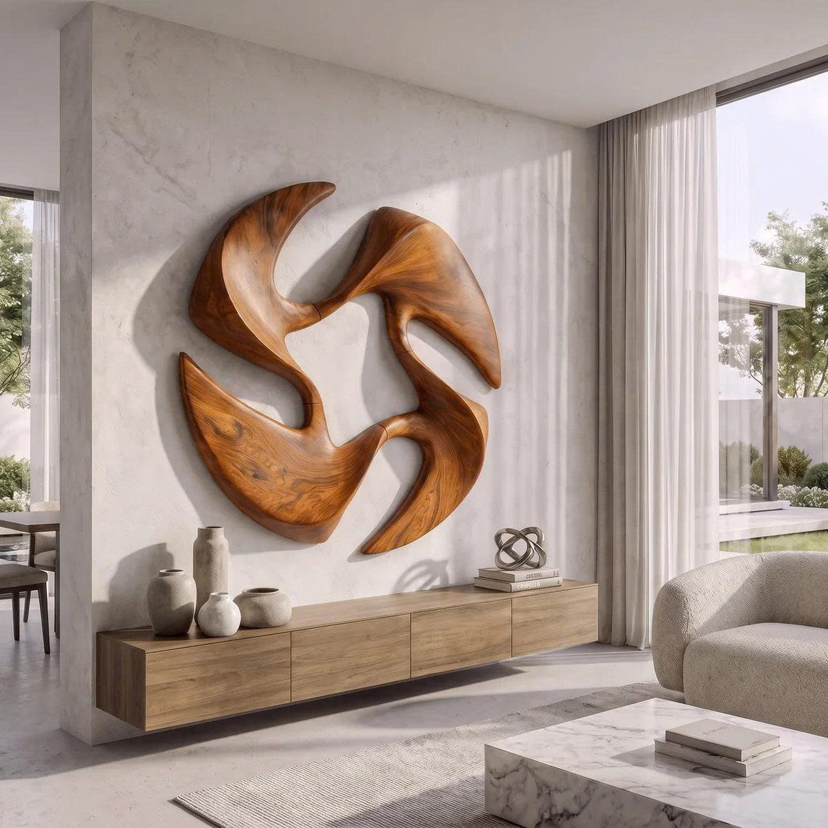 Mid Century Abstract Wall Art For Living Room And Bedroom