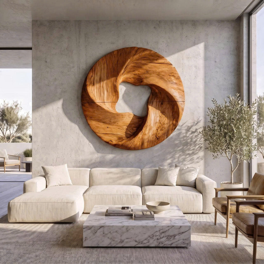 Modern Geometric Wall Sculpture For Living Room And Foyer