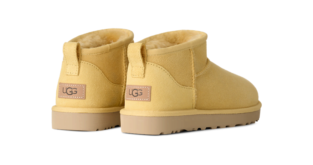Women's Ultra-Short Sheepskin Boot - Grey