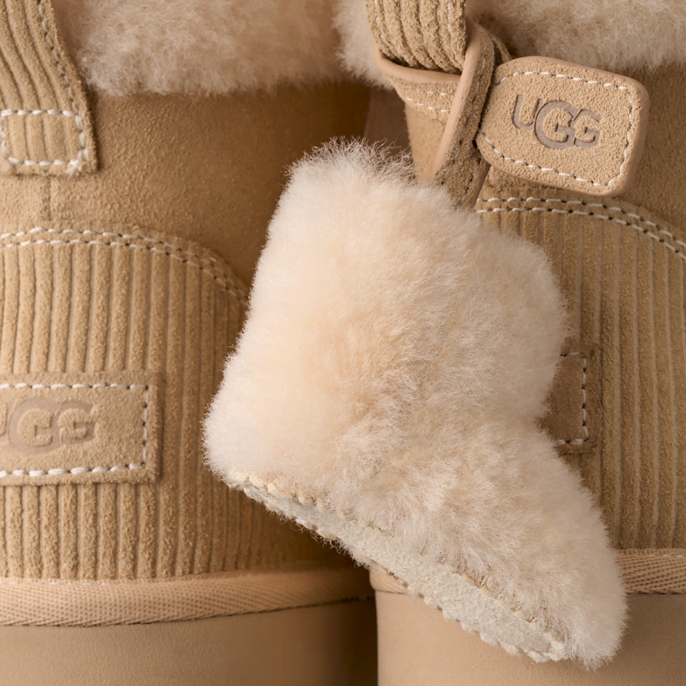 Women's Suede Mini Boot With Removable Charm