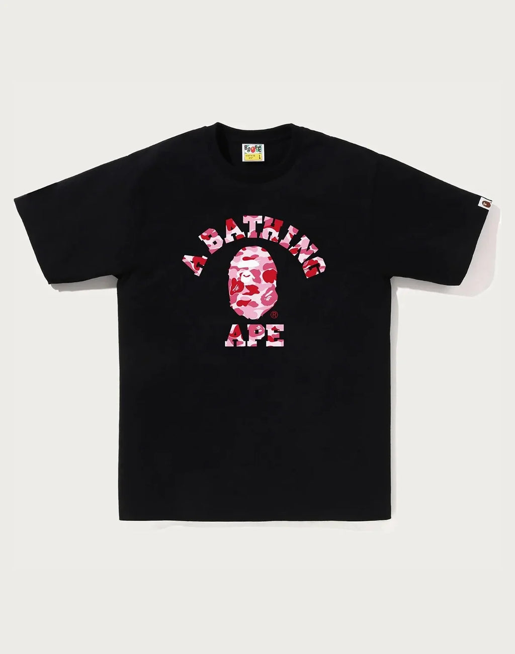 Men's Cotton Camo Graphic T-Shirt - White Pink