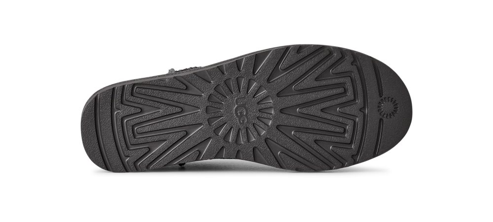 Men's Low Shaft Sheepskin Boot - Dark Grey