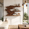 Organic Floating Shelf Display Shelves For Living Room