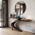 Mid Century Sculptural Console Table For Foyer And Living Room