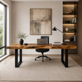 Contemporary Live Edge Desk For Home Office