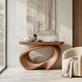 Rustic Live Edge Console Table Entryway Design