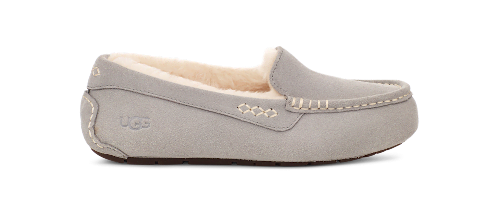 Women's Water-Resistant Suede Moccasin Slipper - Black