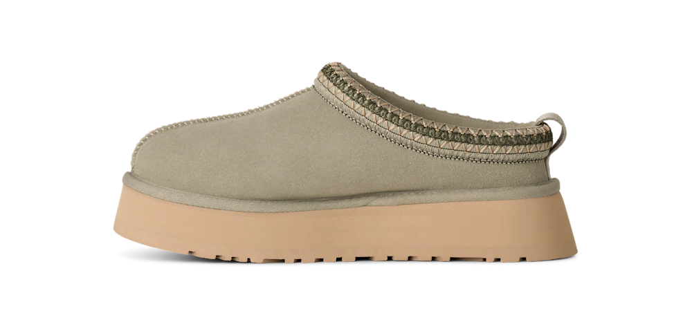 Women's Suede Platform Slipper - Bronze