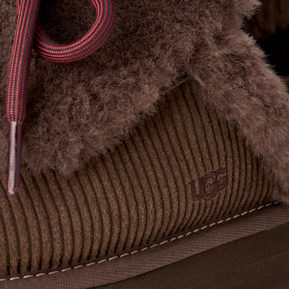 Women's Suede Platform Slipper - Chestnut