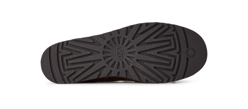 Women's Suede Sheepskin Loafer - Black