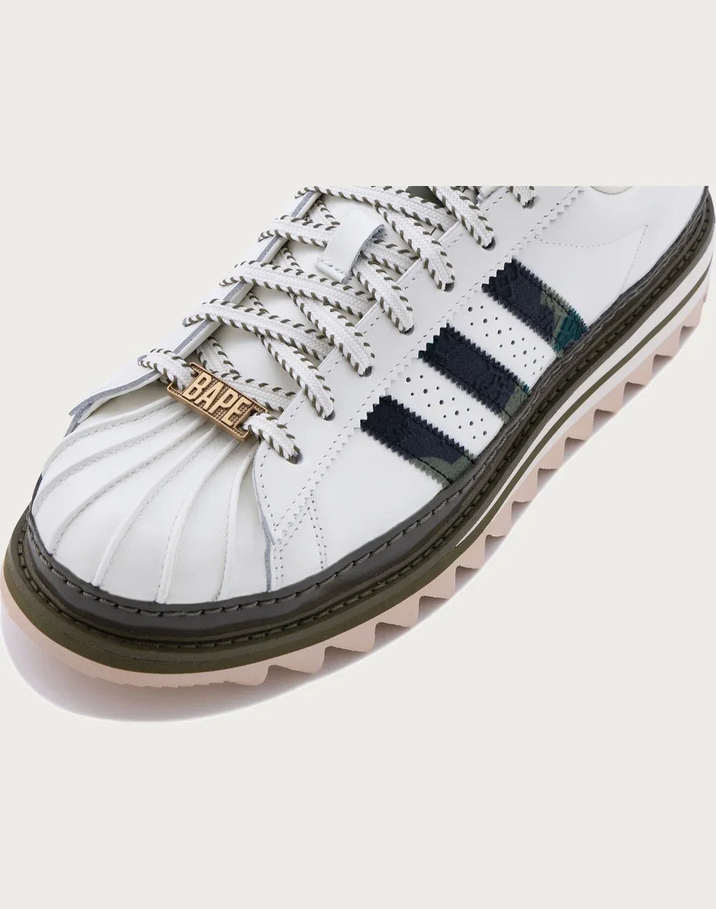 Men's Leather Low Top Sneakers - White