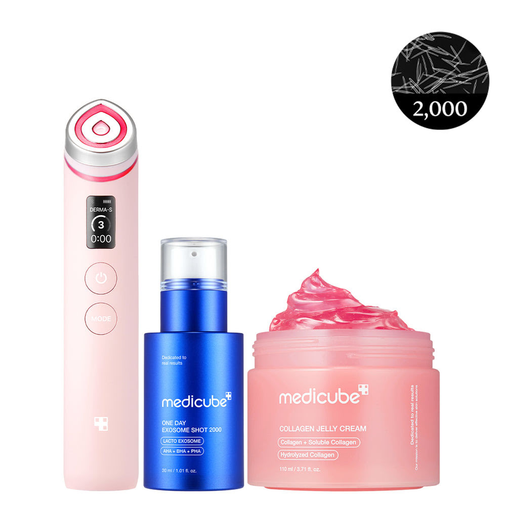 Pink Skin Renewal Device & Skincare Set