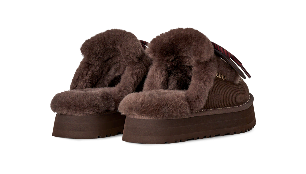 Women's Suede Platform Slipper - Chestnut