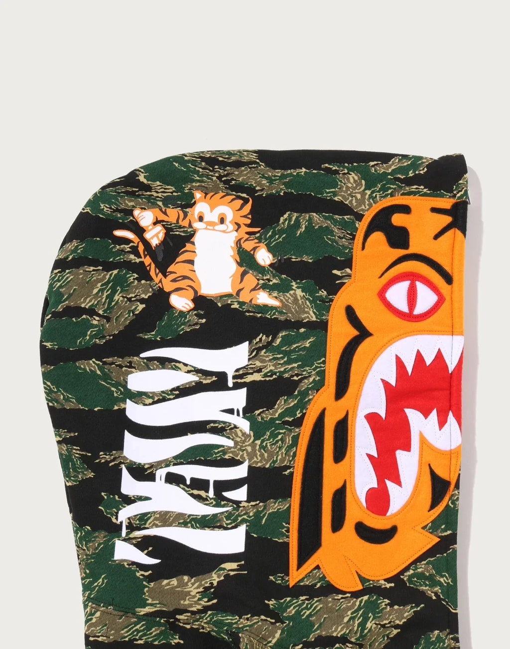 Men's Tiger Graphic Zip Hoodie - Green