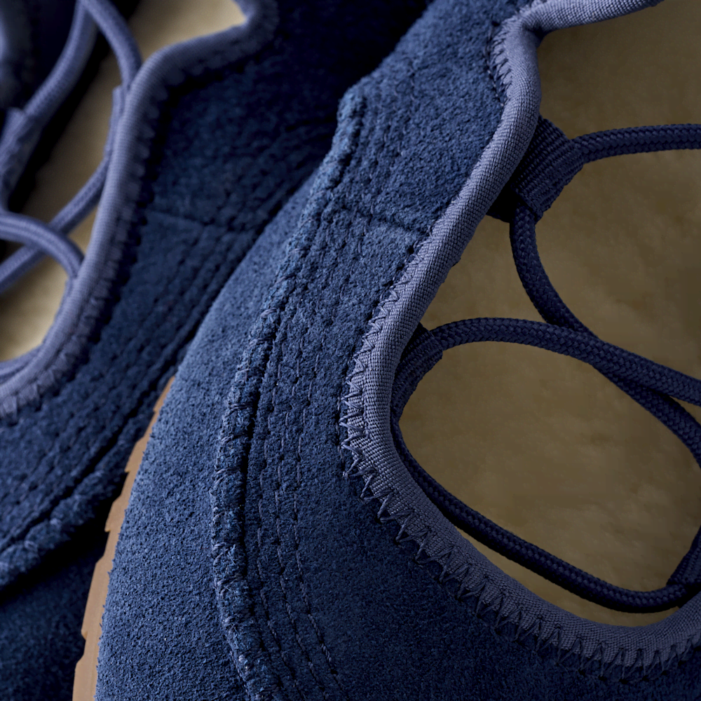 Women's Suede Ballet Sneaker - Blue