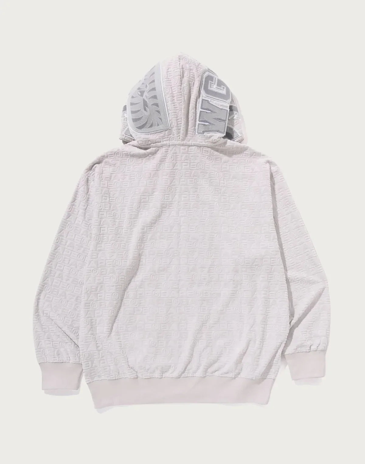 Relaxed Sport Print Hoodie - Red